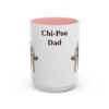 15oz Chi-Poo Dog Dad Mug, Pink, front view