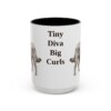 15oz Funny Chi-Poo Mug, Black, front view