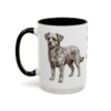 15oz Funny Chi-Poo Mug, Black, left side view