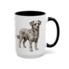 15oz Funny Chi-Poo Mug, Black, right side view