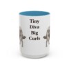 15oz Funny Chi-Poo Mug, Light Blue, front view