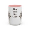15oz Funny Chi-Poo Mug, Pink, front view