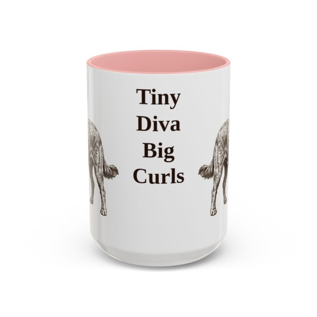 15oz Funny Chi-Poo Mug, Pink, front view