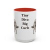 15oz Funny Chi-Poo Mug, Red, front view