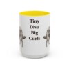 15oz Funny Chi-Poo Mug, Yellow, front view