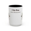 15oz Chi-Poo Latin Mug, Black, front view