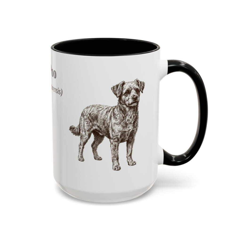15oz Chi-Poo Latin Mug, Black, right side view