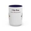 15oz Chi-Poo Latin Mug, Navy, front view