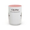 15oz Chi-Poo Latin Mug, Pink, front view