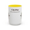 15oz Chi-Poo Latin Mug, Yellow, front view