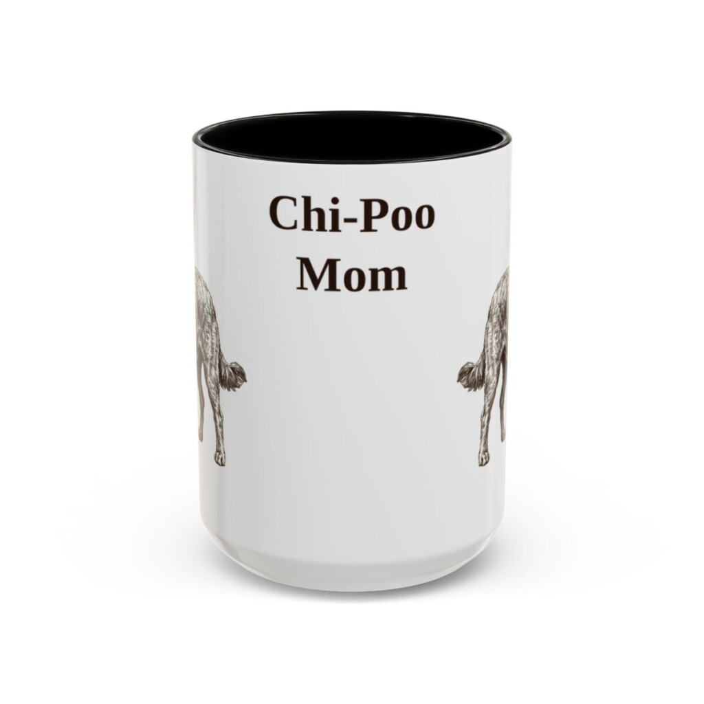 15oz chi poo mug, Black