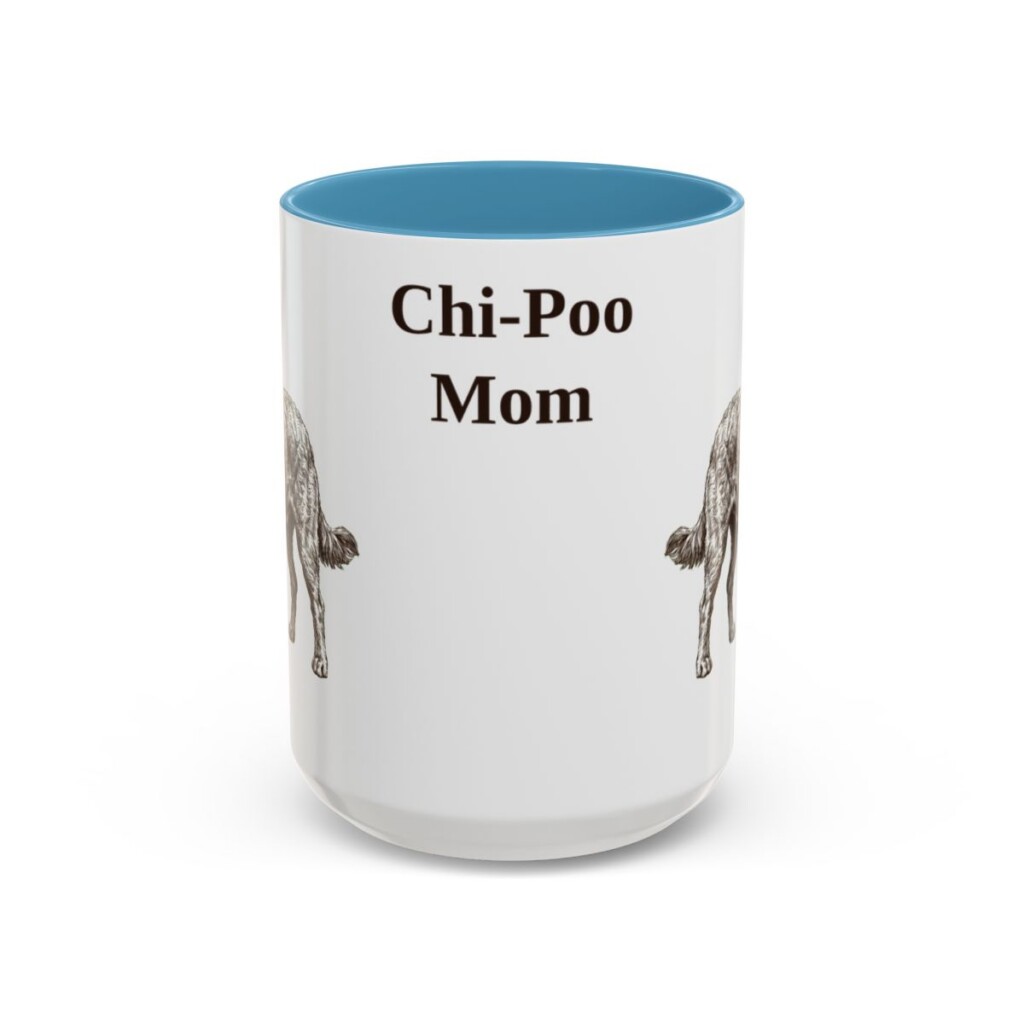 15oz chi poo mug, Light Blue