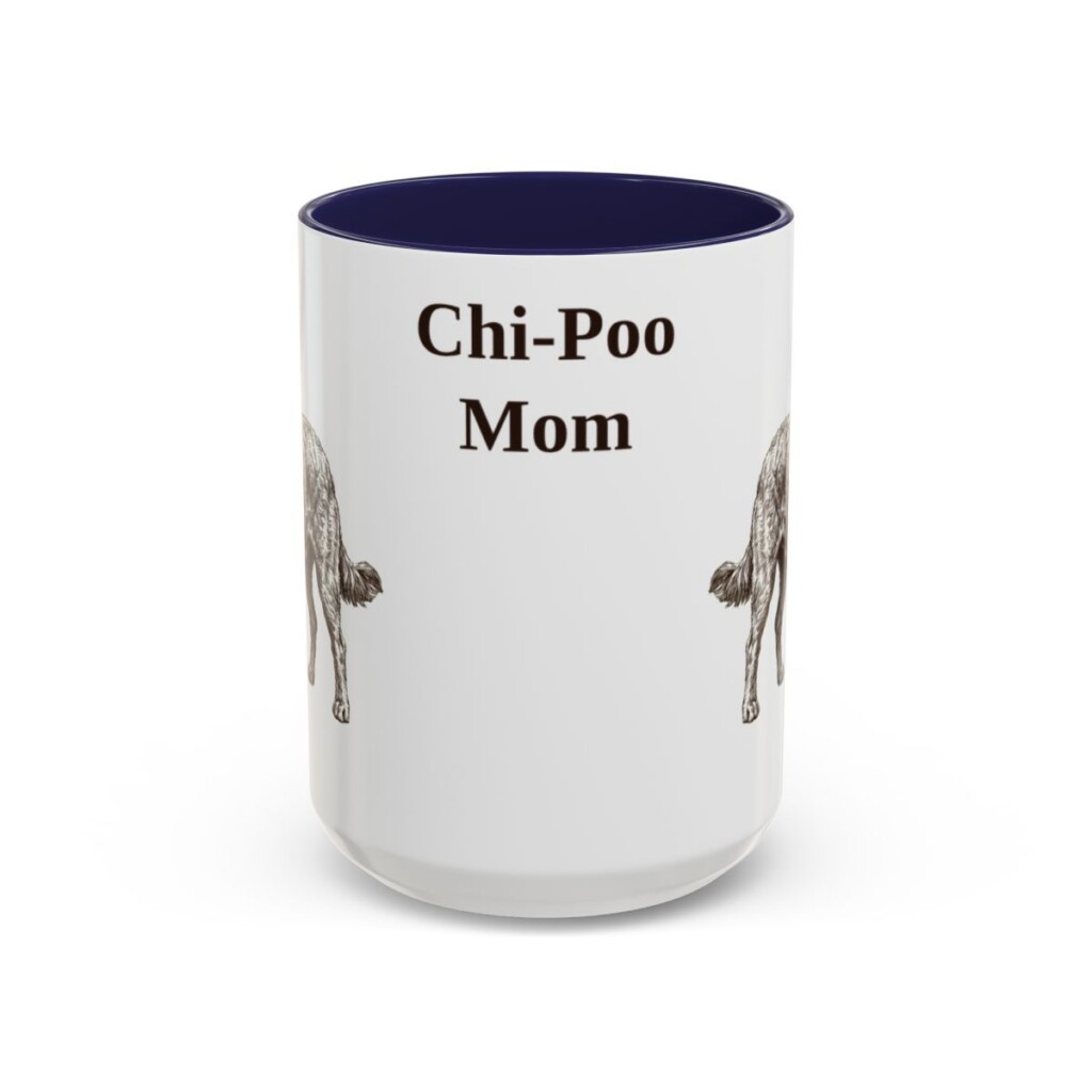 15oz chi poo mug, Navy