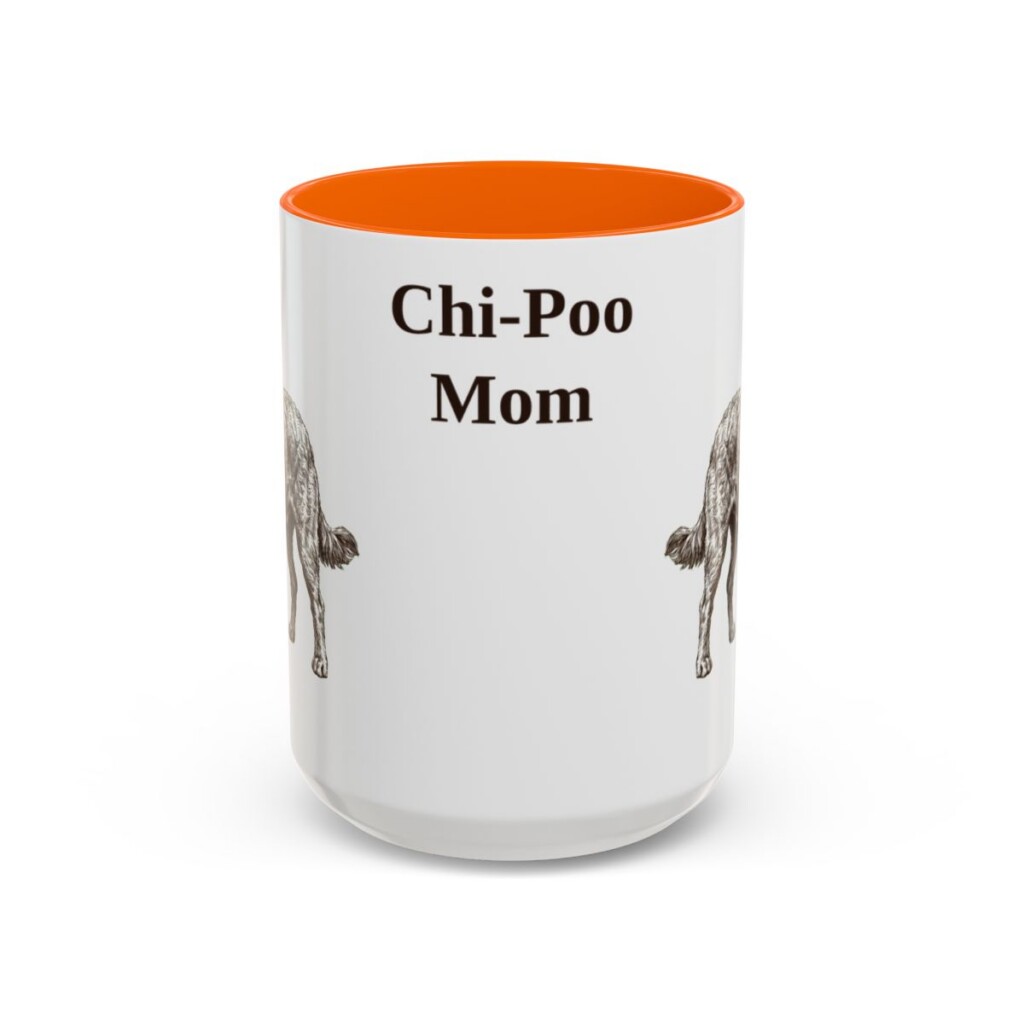 15oz chi poo mug, Orange
