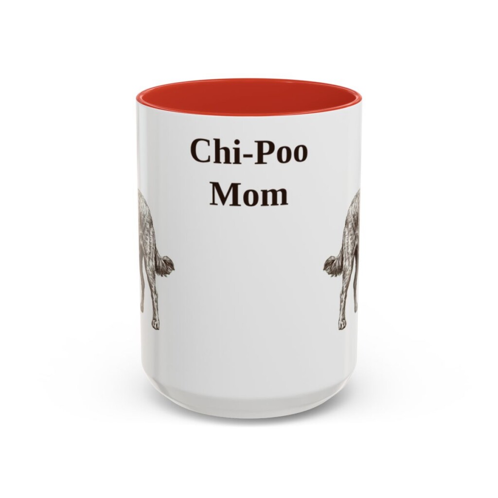 15oz chi poo mug, Red