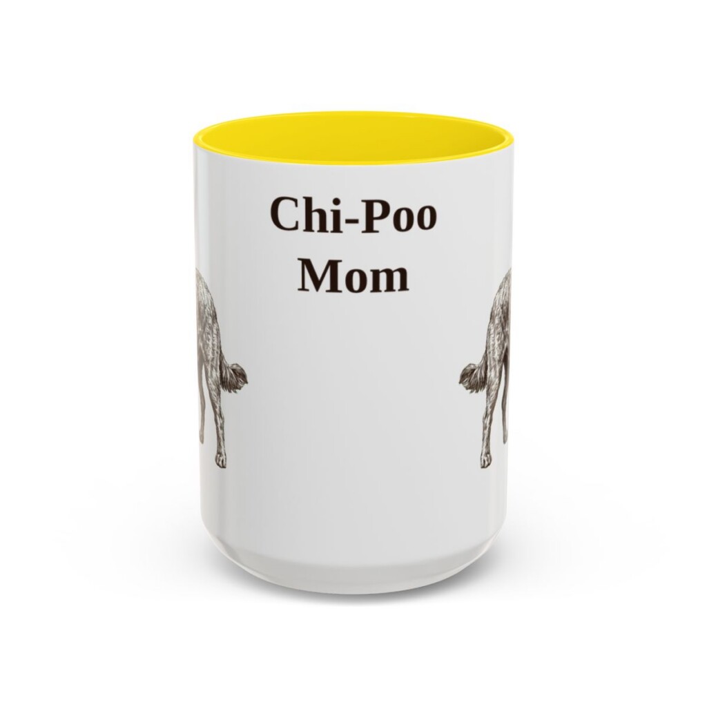 15oz chi poo mug, Yellow