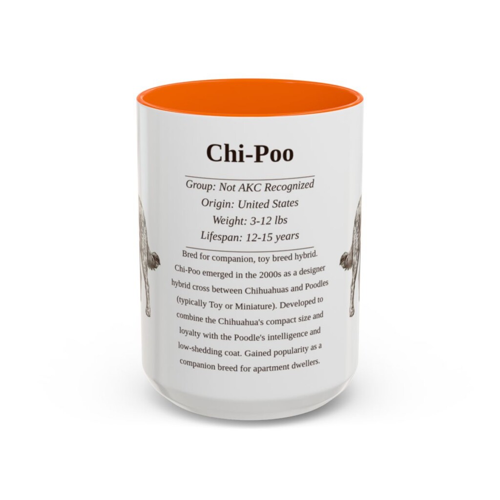 15oz chi poo mug, Orange