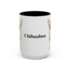 15oz Chihuahua Mug, Black, front view