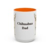 15oz Chihuahua Dog Dad Mug, Orange, front view