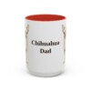 15oz Chihuahua Dog Dad Mug, Red, front view