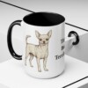 15oz Funny Chihuahua Mug, Black, lifestyle photo