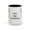 15oz Funny Chihuahua Mug, Black, front view