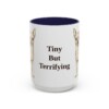 15oz Funny Chihuahua Mug, Navy, front view