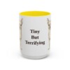 15oz Funny Chihuahua Mug, Yellow, front view