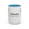 15oz Chihuahua Latin Mug, Light Blue, front view