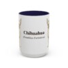 15oz Chihuahua Latin Mug, Navy, front view