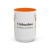 15oz Chihuahua Latin Mug, Orange, front view