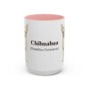 15oz Chihuahua Latin Mug, Pink, front view