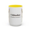 15oz Chihuahua Latin Mug, Yellow, front view