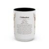 15oz Chihuahua Mug, Black, front view