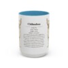15oz Chihuahua Mug, Light Blue, front view