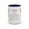 15oz Chihuahua Mug, Navy, front view