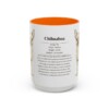 15oz Chihuahua Mug, Orange, front view