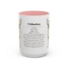15oz Chihuahua Mug, Pink, front view