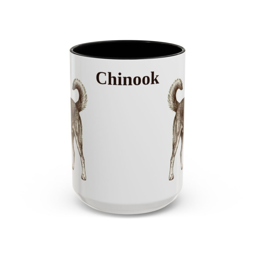 15oz Chinook Mug, Black, front view