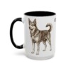 15oz Chinook Mug, Black, left side view