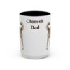 15oz Chinook Dog Dad Mug, Black, front view