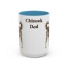 15oz Chinook Dog Dad Mug, Light Blue, front view