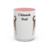 15oz Chinook Dog Dad Mug, Pink, front view