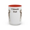15oz Chinook Dog Dad Mug, Red, front view