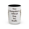 15oz Funny Chinook Mug, Black, front view