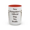 15oz Funny Chinook Mug, Red, front view