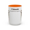 15oz Chinook Latin Mug, Orange, front view