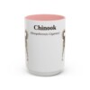 15oz Chinook Latin Mug, Pink, front view