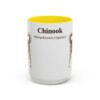 15oz Chinook Latin Mug, Yellow, front view