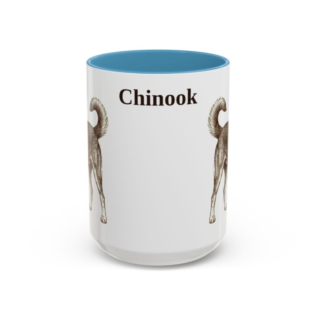 15oz Chinook Mug, Light Blue, front view
